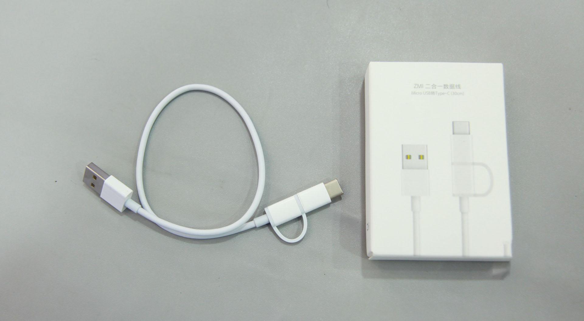 [Hỏa Tốc HCM] Cáp 2-in-1 ZMI AL511 Micro USB – Type-C ( 30cm )