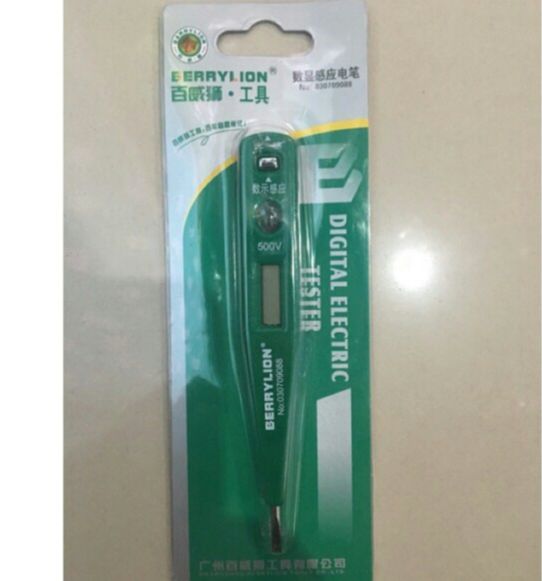 Bút thử điện điện tử xanh lá cao cấp