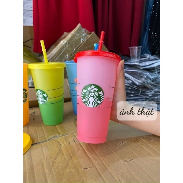 SÉT 5 CỐC - LY ĐỔI MÀU STARBUCK SIÊU HÓT HÍT