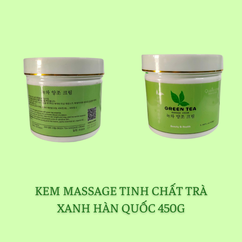 [Freeship] Kem massage tinh chất Trà xanh Hàn Quốc 450g