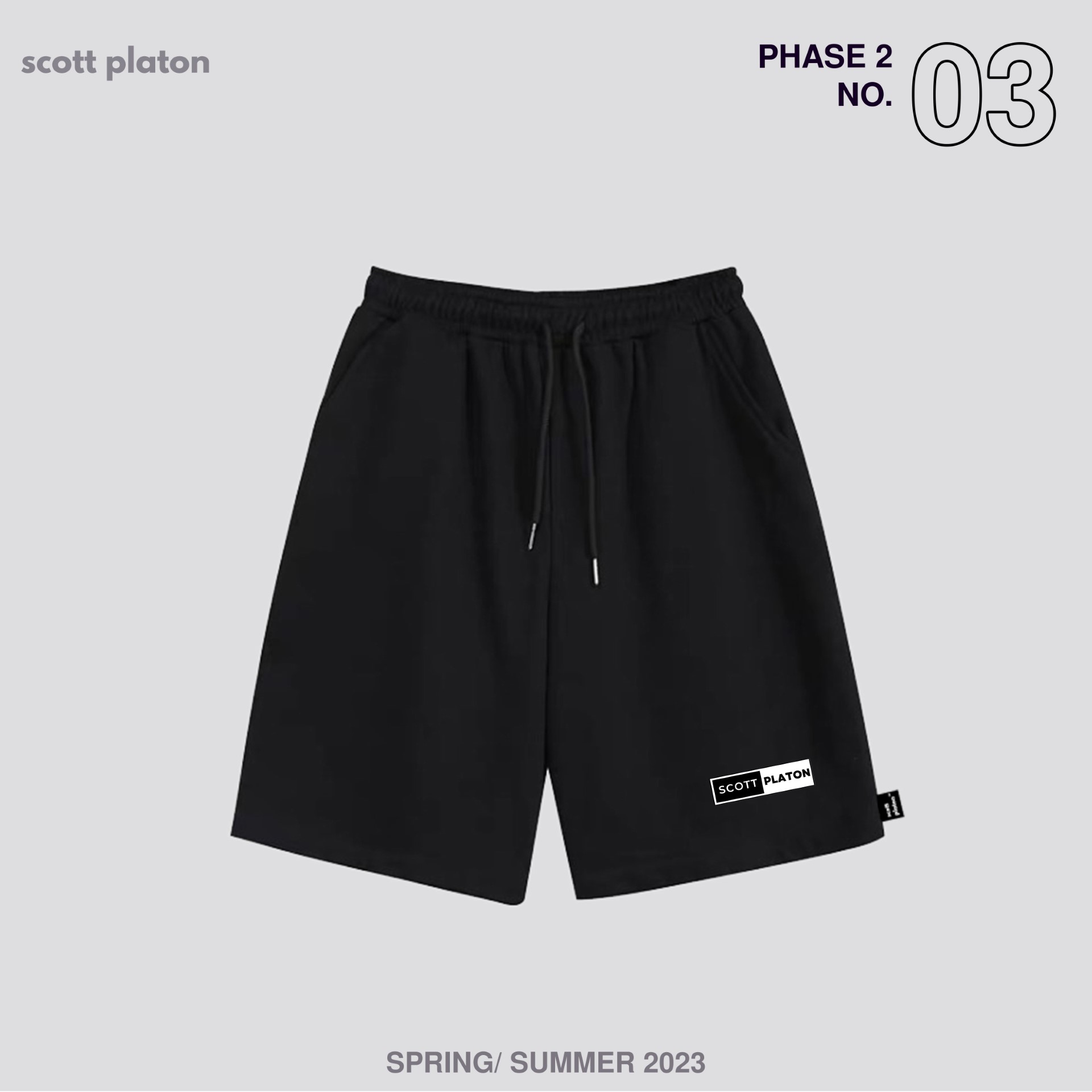 Scott Platon Quần Short Mini logo