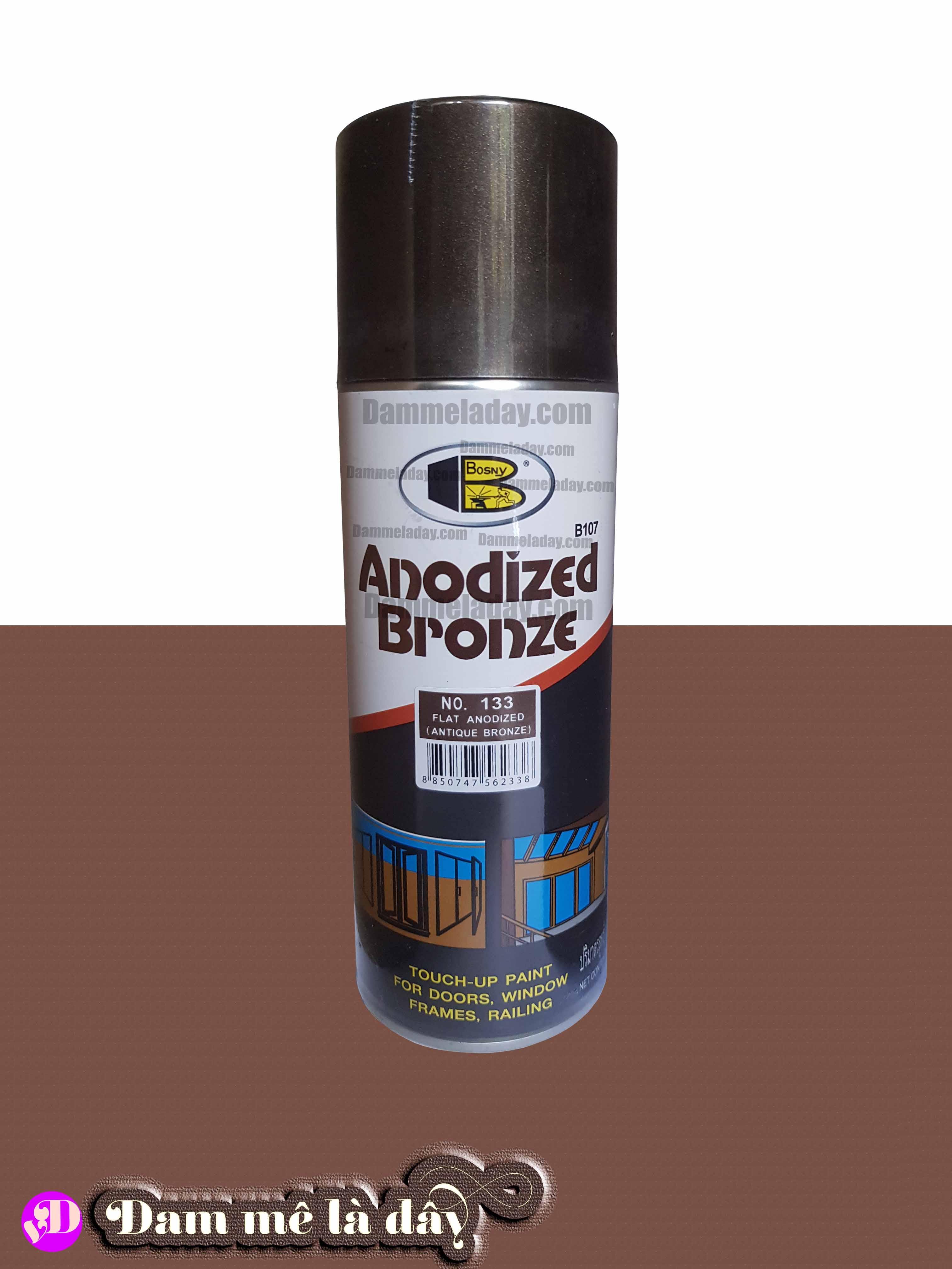 [HCM]Sơn xịt màu giả cỗ ( ANODIZED BRONZE) ( No.133)( No.132) Bosny