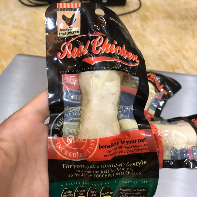 Ức gà hấp ăn liền cho mèo Real Chicken - 40gr - [Nông Trại Thú Cưng]