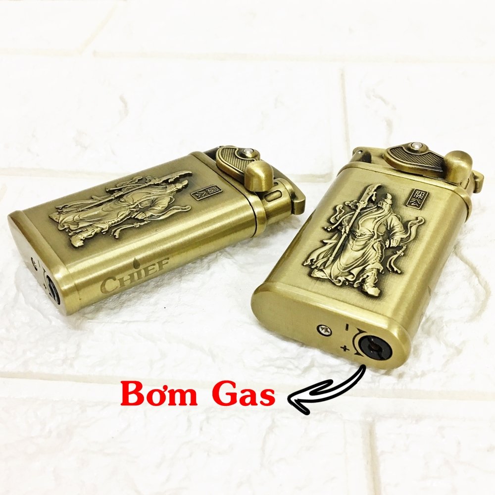 (HÀNG HOT)BẬT LỬA KHÈ CHIEF BÚNG TAY ĐÁNH LỬA KHẮC NỔI HÌNH QUANG CÔNG
