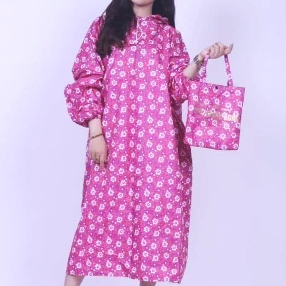 Áo Mưa Bít Quay Chúc Sen Cao Cấp
