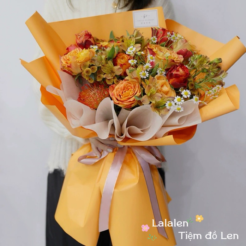 Giấy Gói Hoa Trơn Mờ Phong Cách Hàn Quốc (Không Thấm Nước)