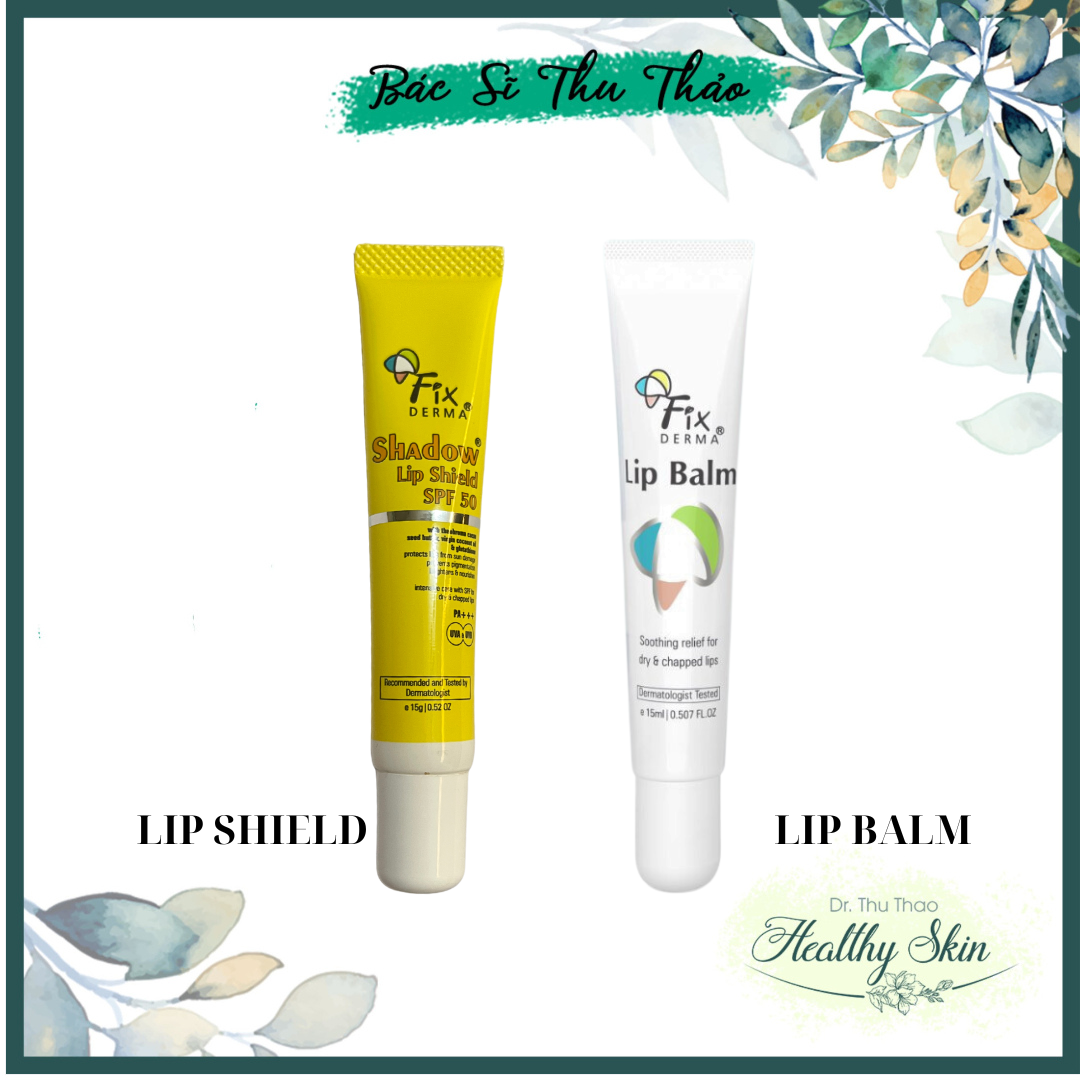 [15mL] SON DƯỠNG MÔI FIXDERMA LIP BALM - LIP SHIELD SPF50