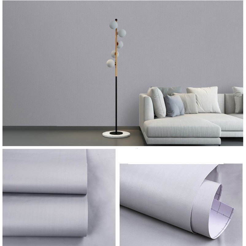 5 Mét Giấy Dán Tường, Khổ 45CM Rộng Decal PVC Trang Trí ( có keo ) - màu thuần trơn một màu PT642