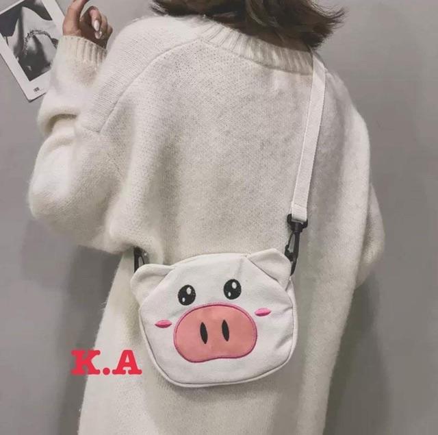 Túi Đeo Chéo Hình Lợn Cute
