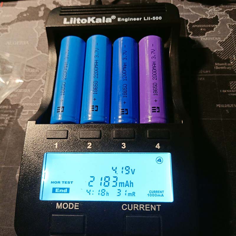 Pin Cell 18650 2000mAh Dung Lượng Thực