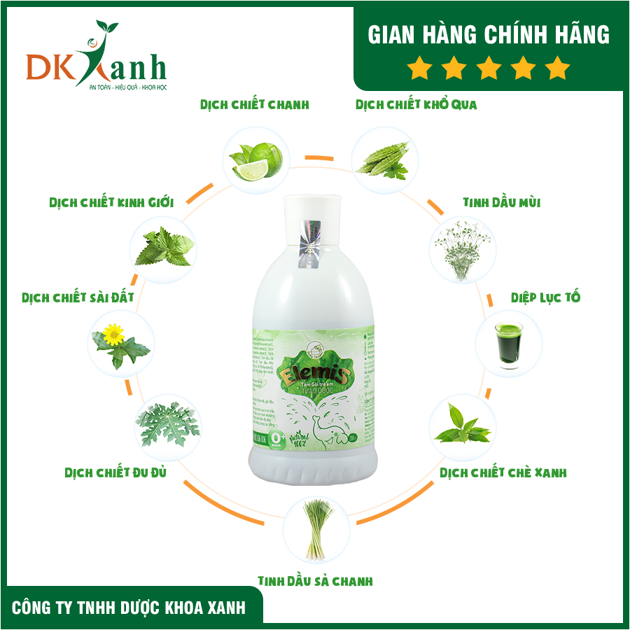 Sữa tắm thảo dược trẻ em Elemis 200ml - DK Pharma