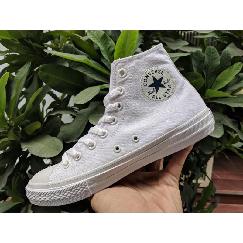 Giày Conversse Chuck 2 cổ cao màu Trắng full (All White), Size 43 (giá tốt)