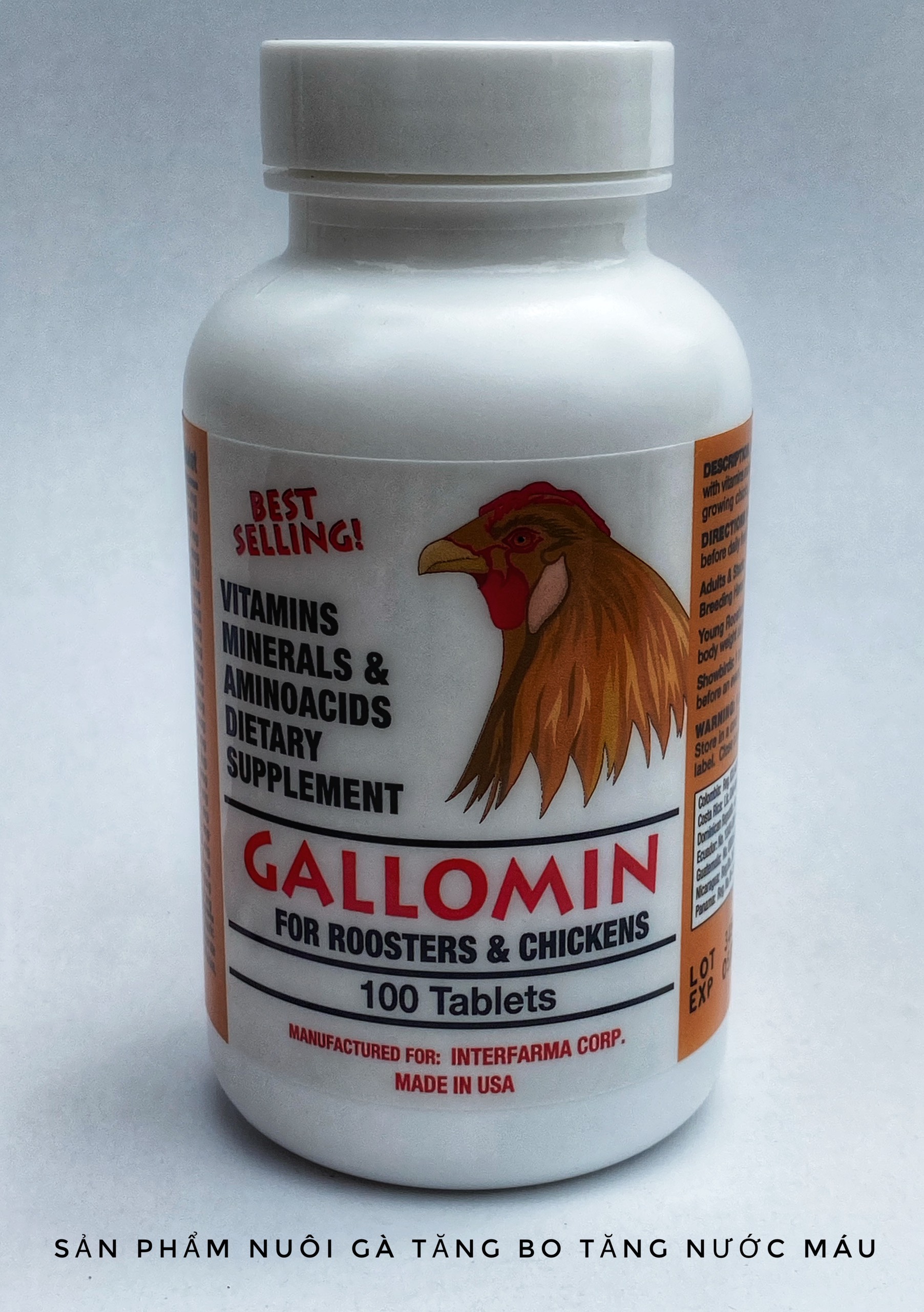 [HCM]Sản Phẩm Nuôi  Gà Đá GALLOMIN