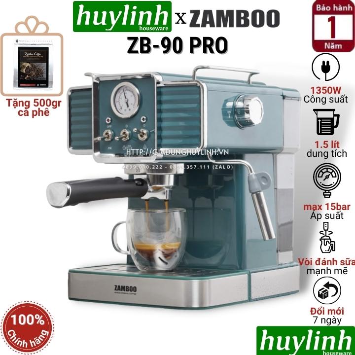 Máy pha cà phê zamboo zb-90 pro - tặng 500 gram cf