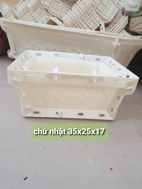 khuôn chậu chữ nhật Bonsai 35*25*16 (khuôn ABS có lòng trong)