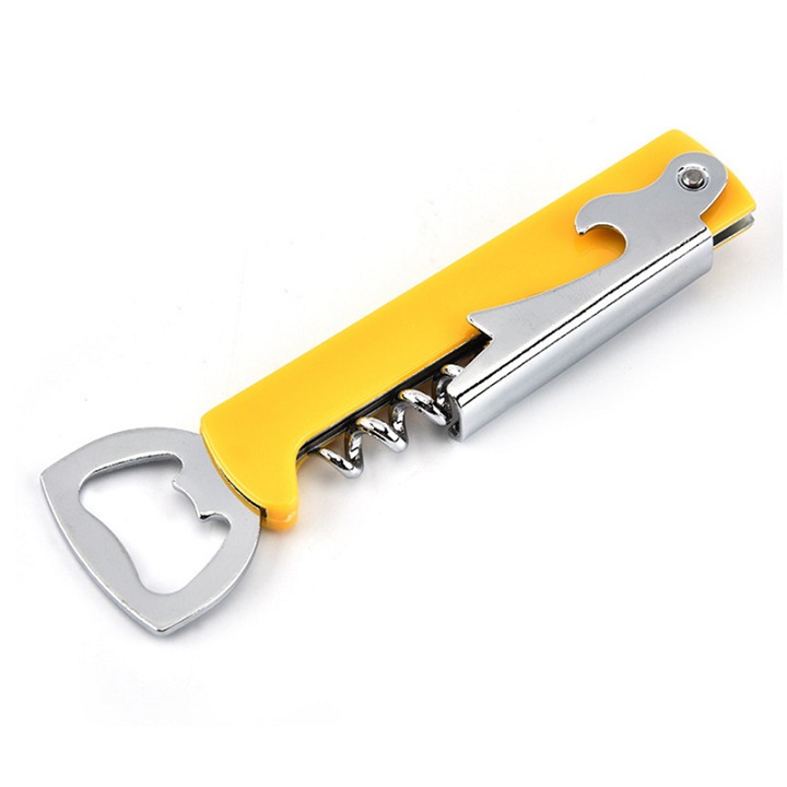 Multi-functional beer bottle opener, 3-in-1 bottle opener, bar counter, wine opener. 000776