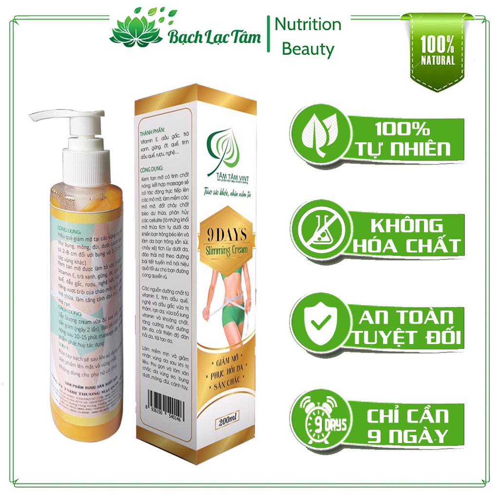 KEM TAN MỠ SLIMMING CREAM 9DAYS