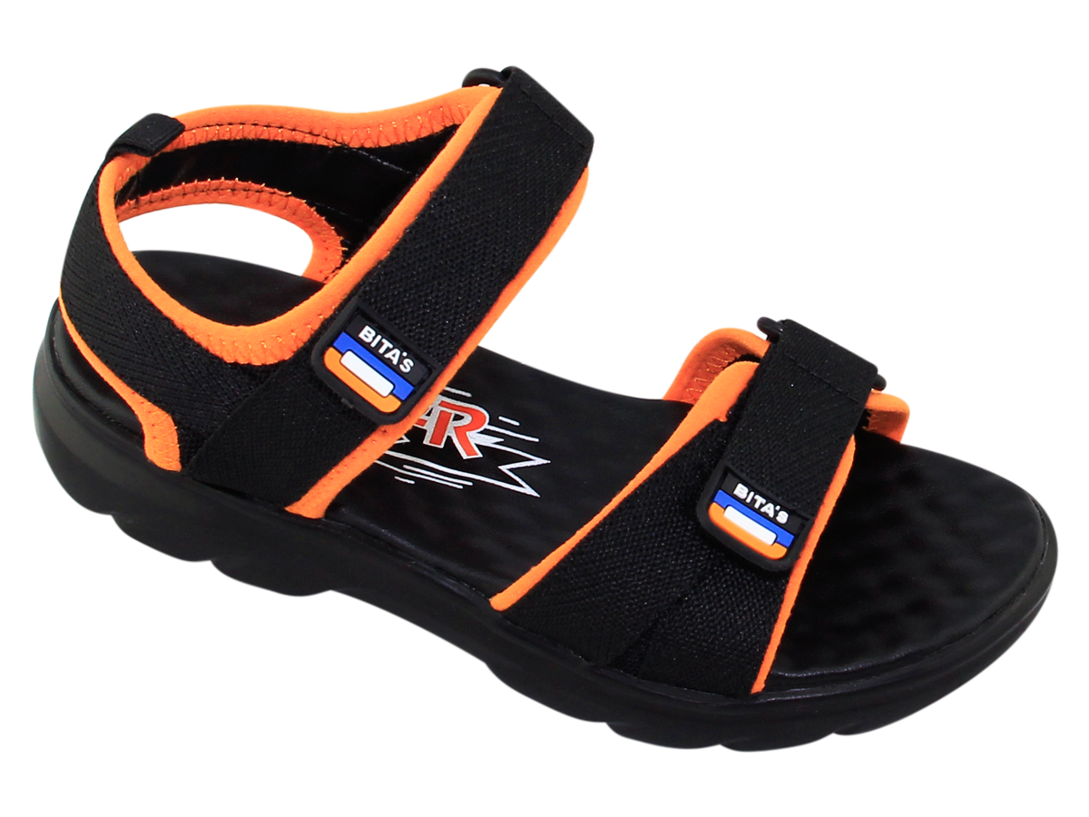 Sandal đế bằng bé trai Bita's SOBY.195 (Đen + Đỏ + Navy + Xanh lá)