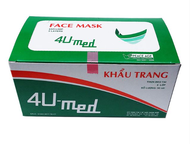 Khẩu trang y tế kháng khuẩn 4U