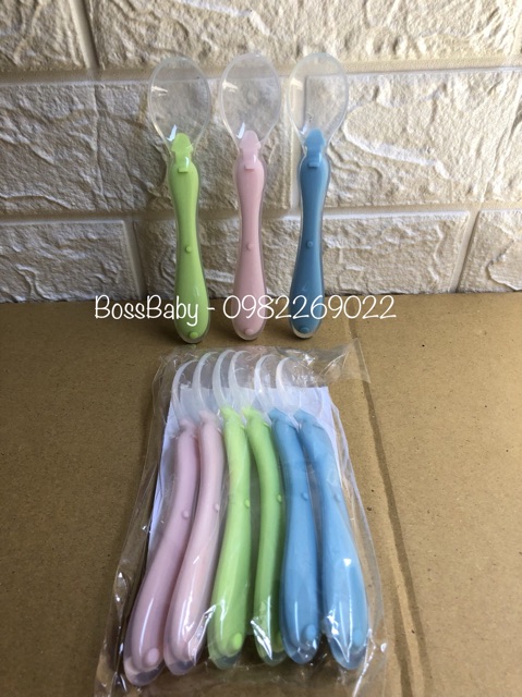 Thìa Silicone Ăn Dặm Bibo Cho Bé Từ 6M+