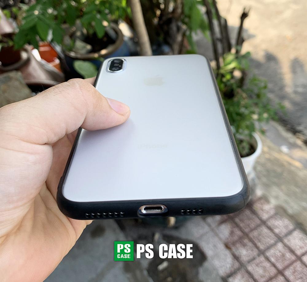 Ốp lưng iPhone XS MAX viền dẻo đen cao cấp - PS Case phân phối