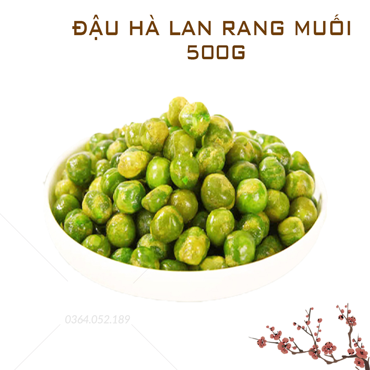 Đậu hà lan rang muối 500g