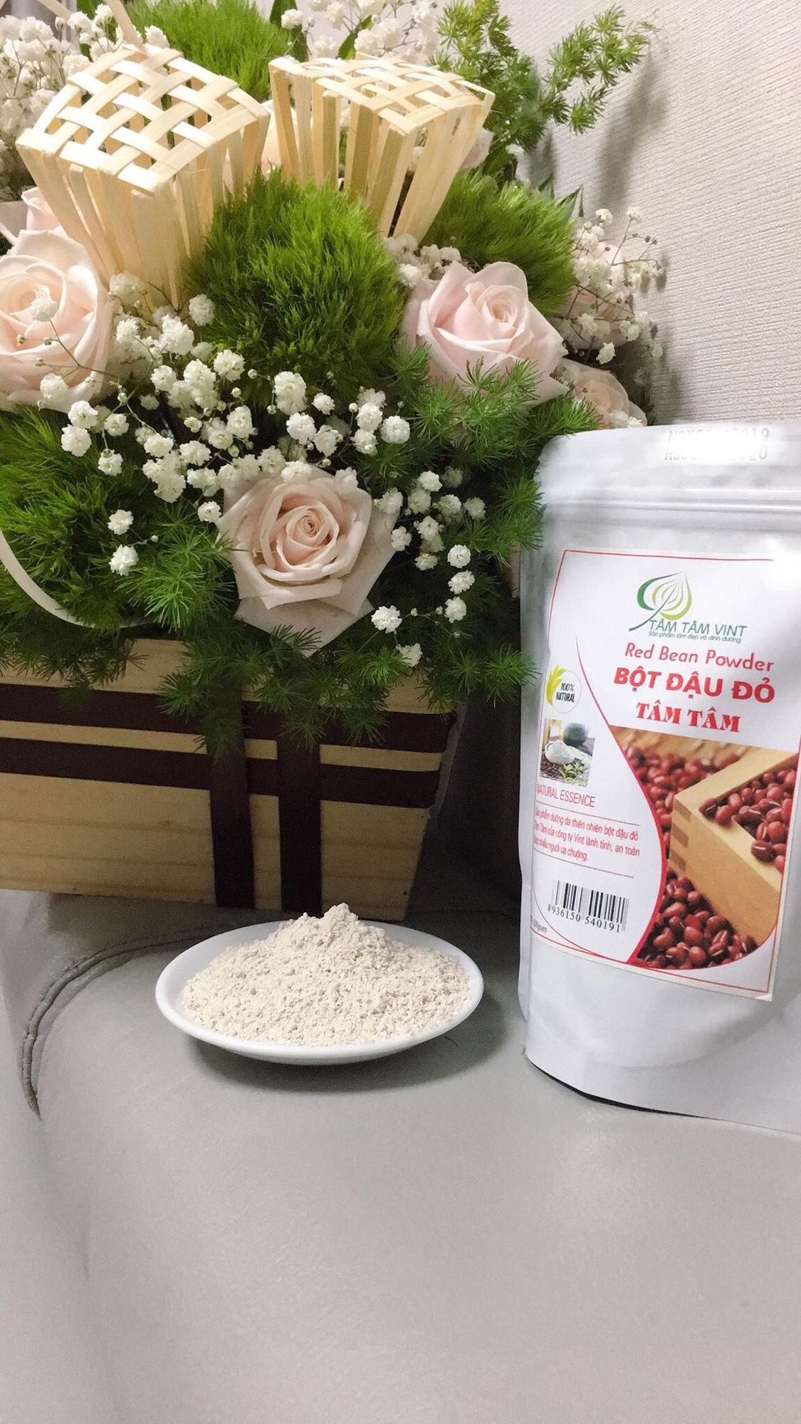 [HCM]BỘT ĐẬU ĐỎ RỬA MẶT DƯỠNG DA TÂM TÂM