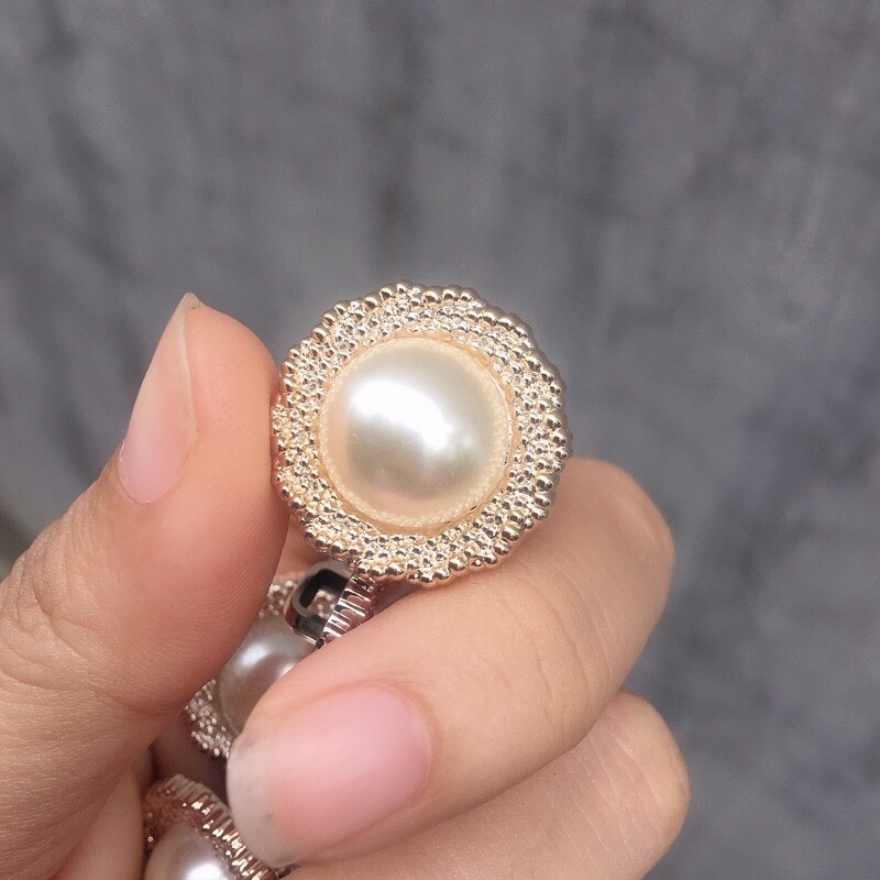 nút vành kim 2cm tuyệt đẹp cho chi em kết áo