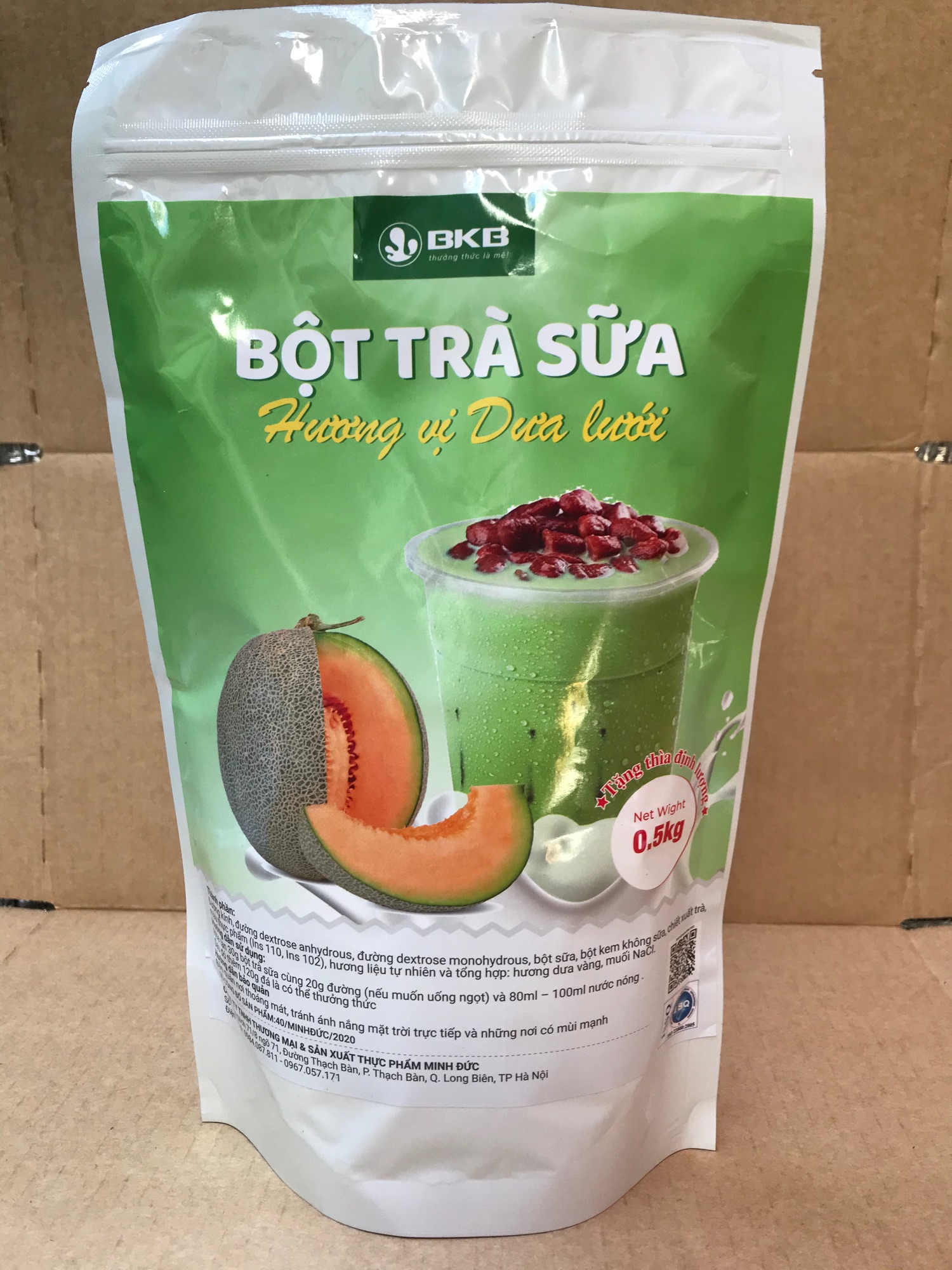 Bột trà sữa dưa lưới pha sẵn gói 500gam