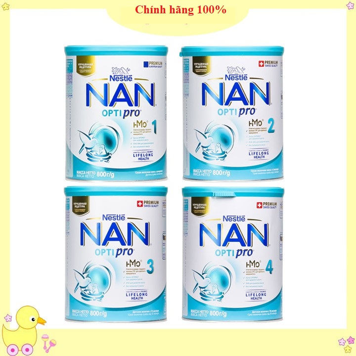 {Mẫu Mới HMO} Sữa Nan Nga số 1,2,3,4 - 800gr