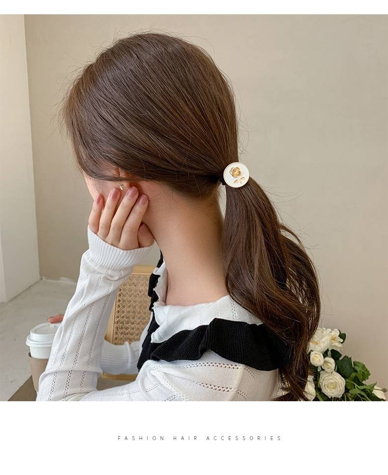 CỘT TÓC HOA HỒNG VÀNG