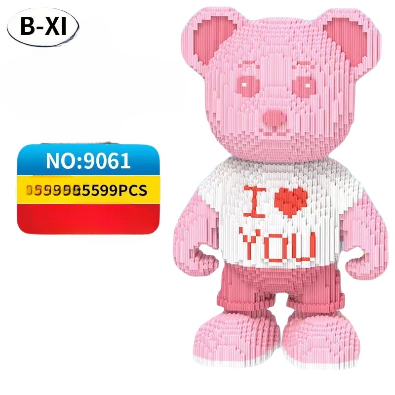 mô hình lắp ghép gấu tesdi 55cm