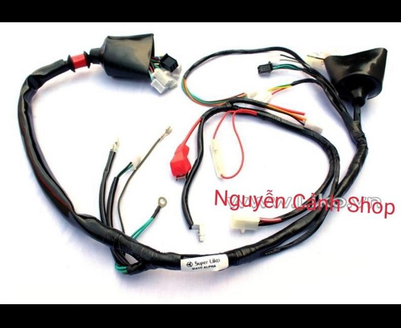 Dây điện sườn xe wave 2000-2004 xe nhật
