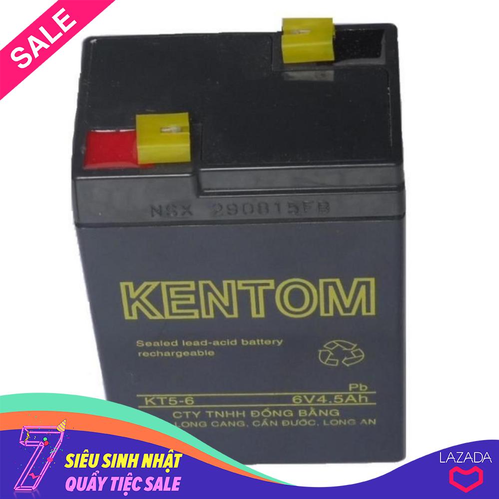 Bình ắc quy khô 6V 4.5Ah Kentom (Đen)