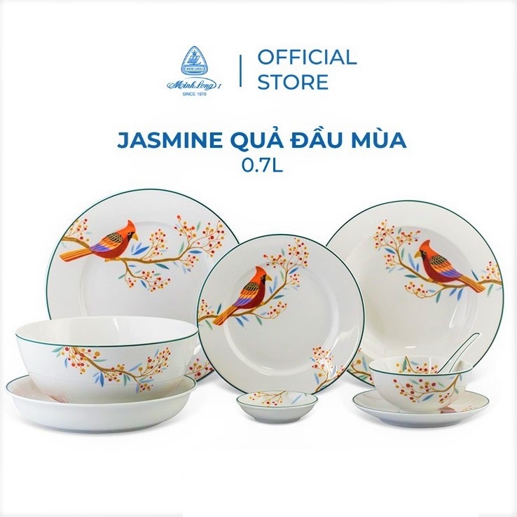 Bộ chén tô dĩa sứ Minh Long Quả Đầu Mùa - bộ chén tô dĩa sứ Minh Long