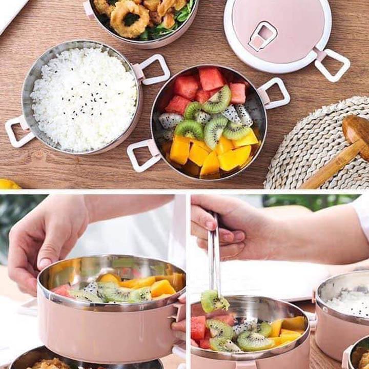 Cặp Lồng 4 Tầng Giữ Nhiệt Lúa Mạch