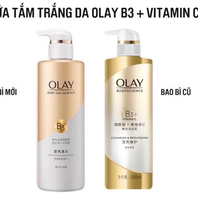 Sữa TẮM olay b3 retinolVITAMIN C 500ML