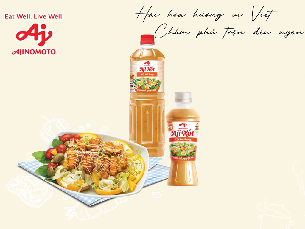 Gia vị xốt mè rang aji xốt ajinomoto chai 235g 73503