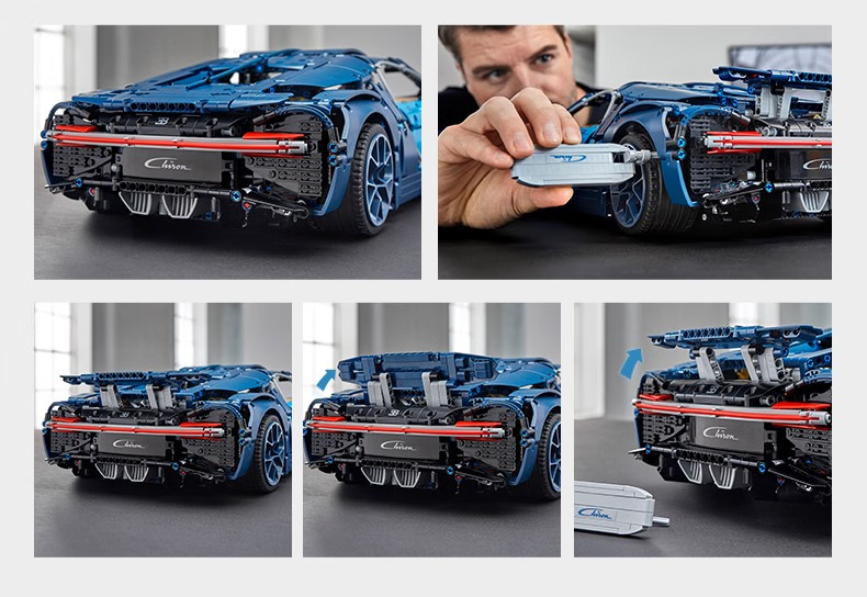 Mô Hình Lắp Ghép Xe Đua Bugatti Chiron Tỉ Lệ 1 : 8( 4031 mảnh)