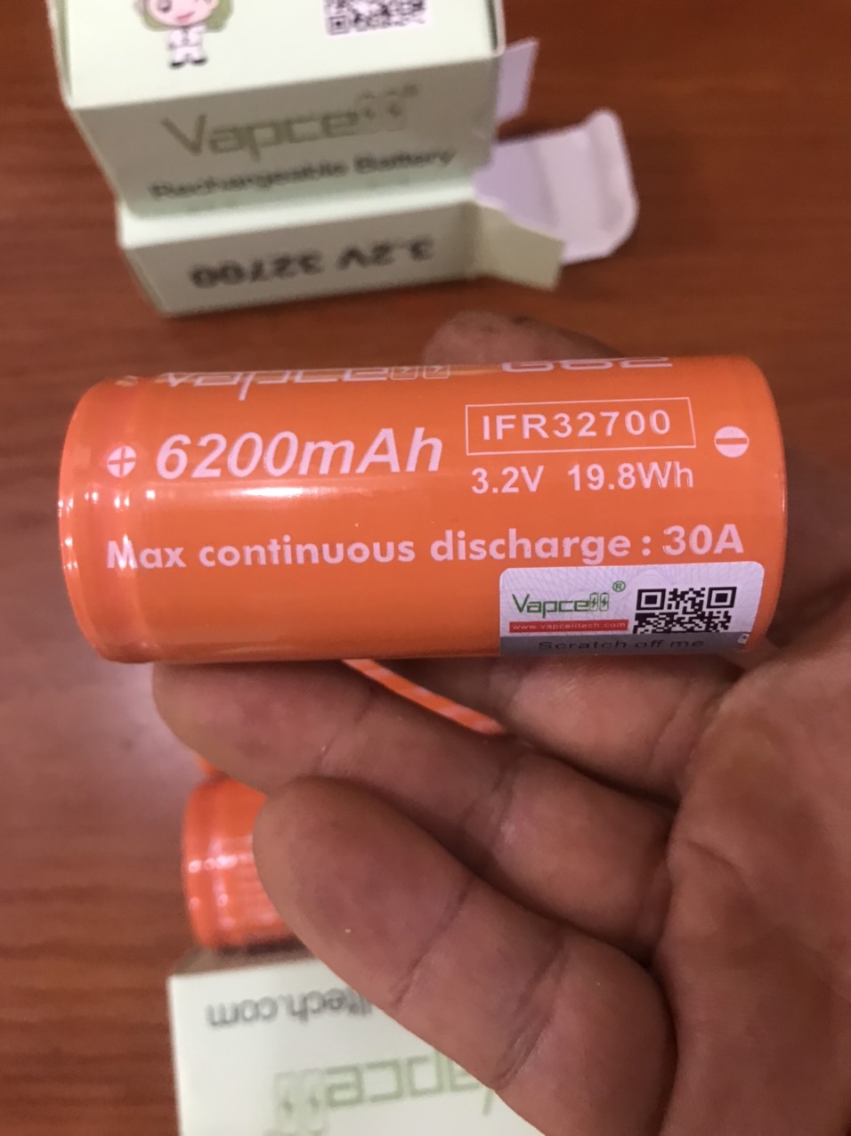 Pin Lithium LifePO4 3.2V, 6.2ah 10C