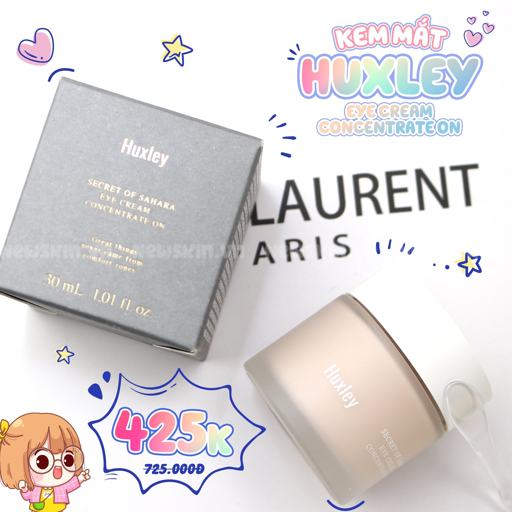Kem mắt Huxley Eye Cream Concentrate On 30ml