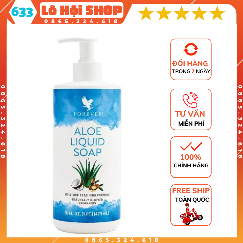 facial cleanser and hand aloe liquid soap 633flp 473ml