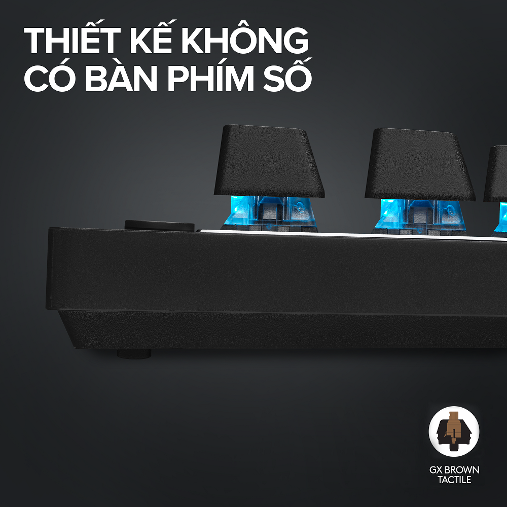 Bàn phím gaming Logitech G PRO X TKL Lightspeed - RGB, Switch GX Tactile, Bluetooth