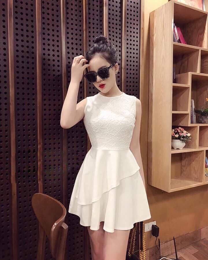 [HCM]Đầm xòe ren siêu hot MS64