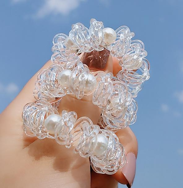 Set 2 cột tóc lò xo đính hạt PHỤ KIỆN 68