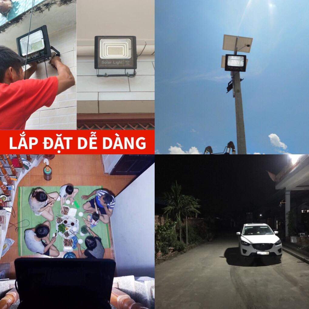 Đèn pha năng lượng mặt trời 100w