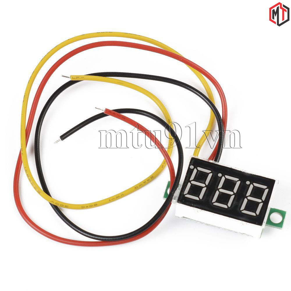 Vôn kế - Đồng Hồ Led Đo Áp - Volt DC 3 dây 0~30v