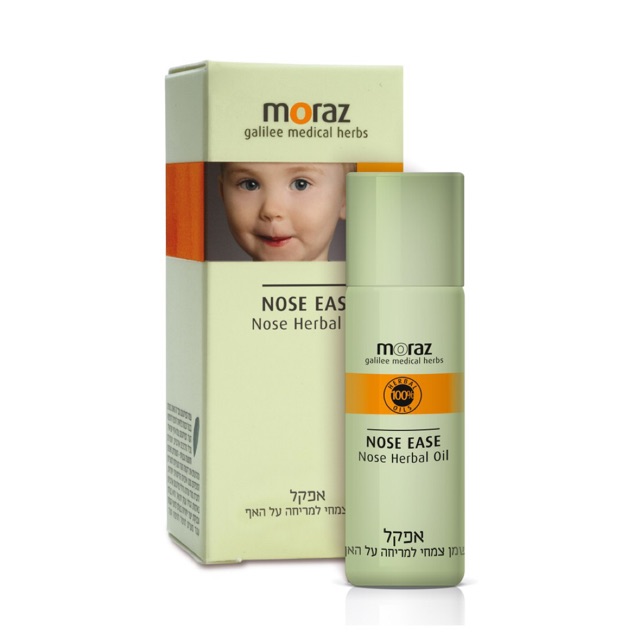 [HCM]Dầu Thông Mũi Dành Cho Trẻ Em Moraz Nose Ease Do Thái 10ml - Giúp Ngăn Ngừa Cảm Cúm và Ngẹt Mũi Dầu Bôi Mũi Dành Cho Trẻ Em Từ 1 Tuổi Trở Lên