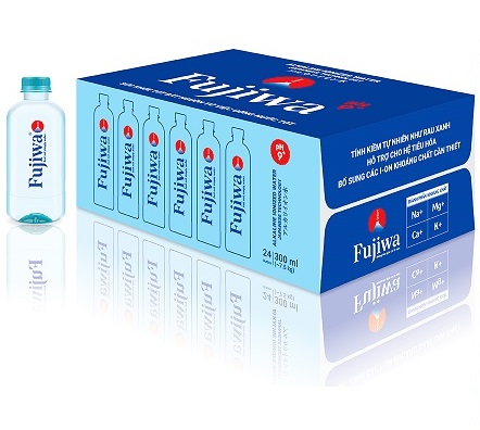 Thùng 24 chai nước ion kiềm fujiwa 300ml / lốc 6 chai nước ion kiềm fujiwa 300ml