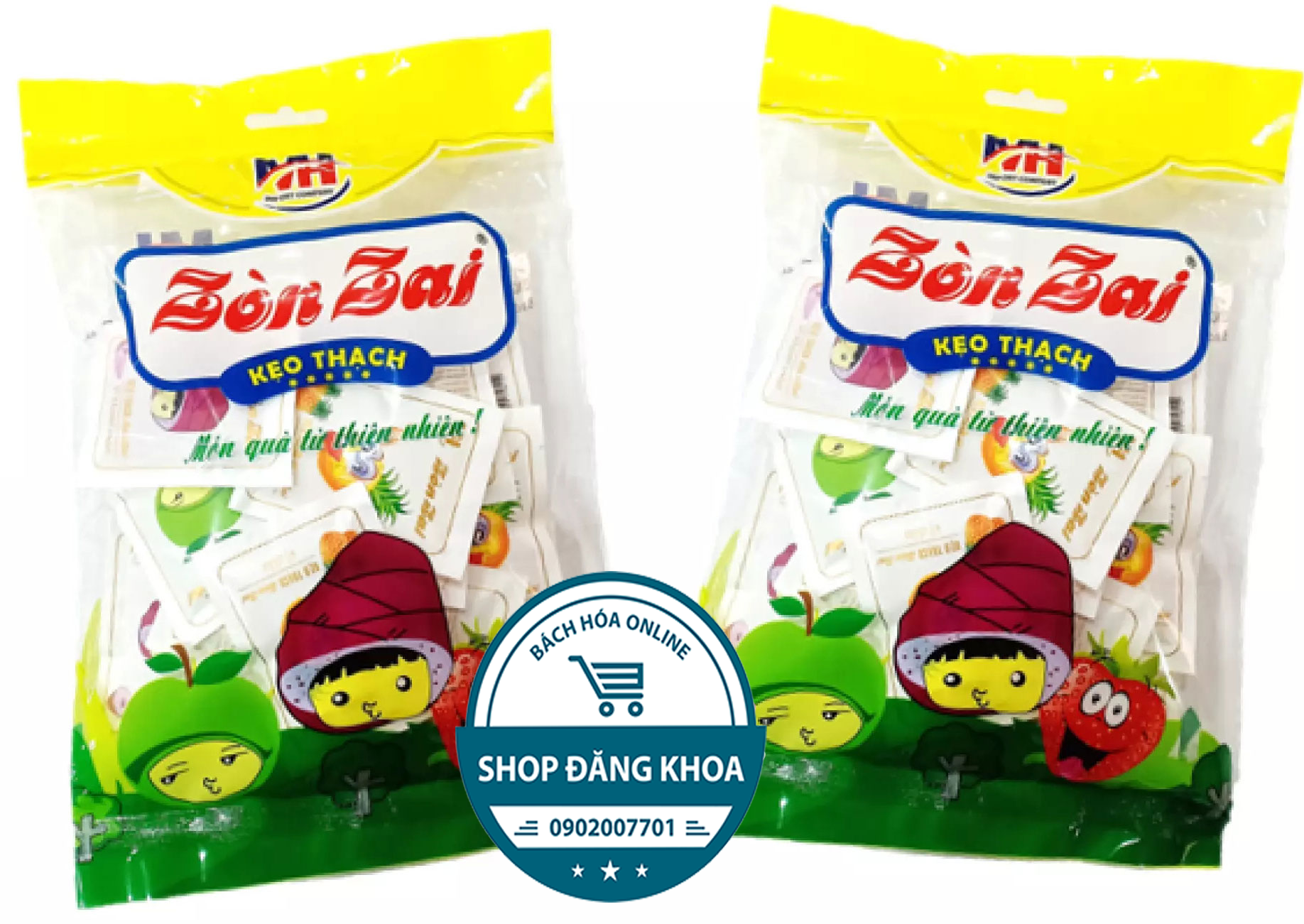 Combo 2 Bịch Thạch Trái Cây Zòn Zai 400gr